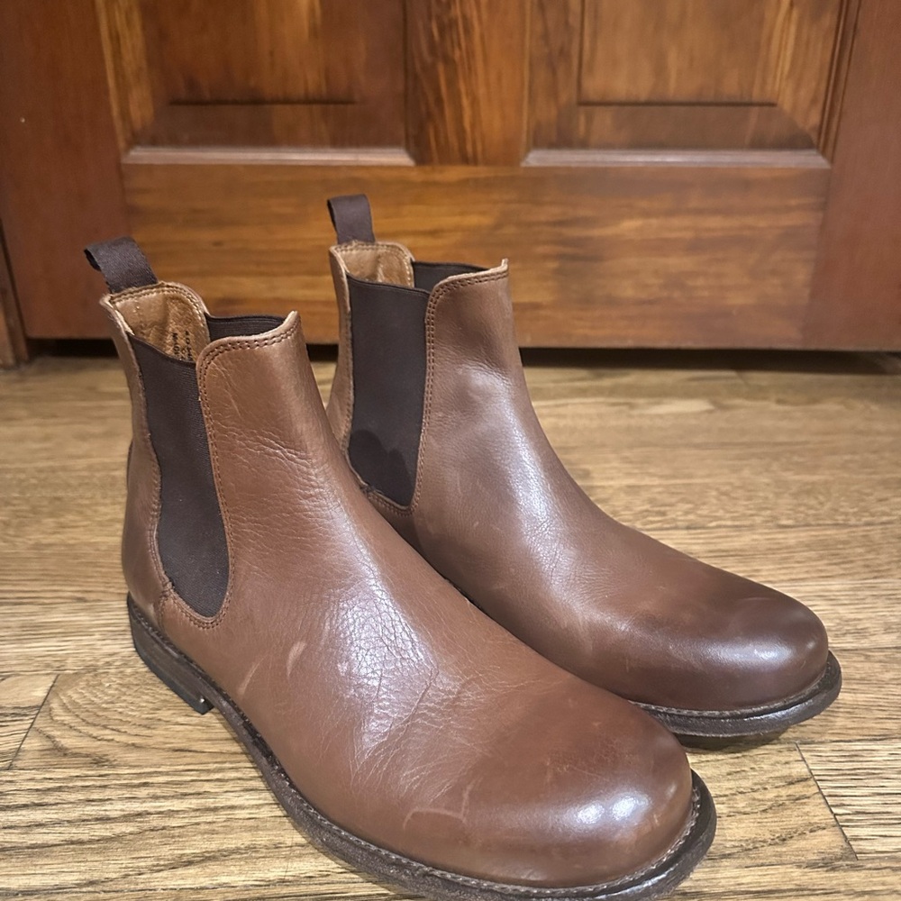Frye Men's Dark Brown Leather Chelsea Boots